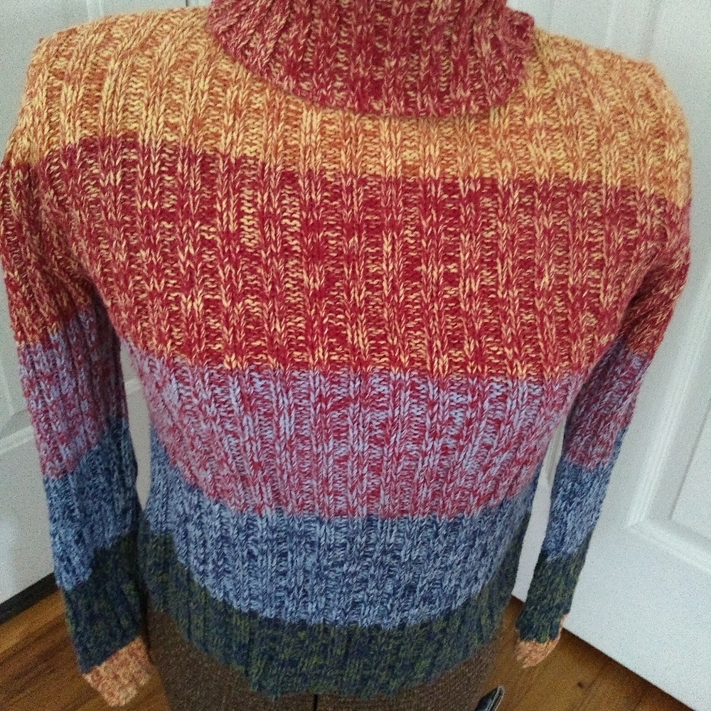 Marbled striped sweater